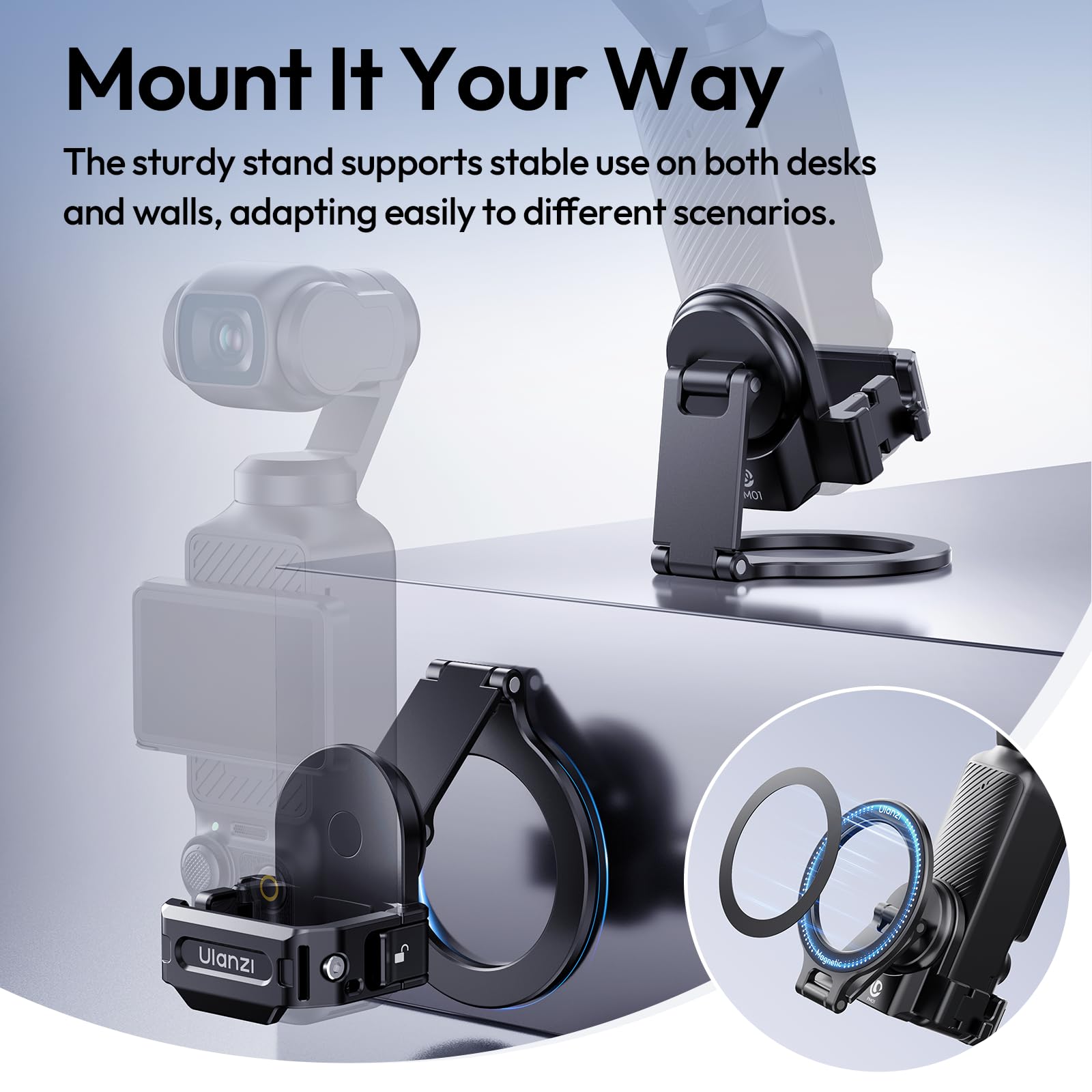 Amazon.com : ULANZI Magnetic Mount Stand for DJI Pocket 4